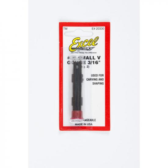 Excel Carving Gouge, Small V (2) (Carded)