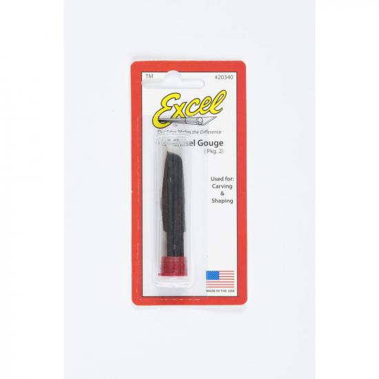 Excel Carving Gouge, Large V (2) (Carded)