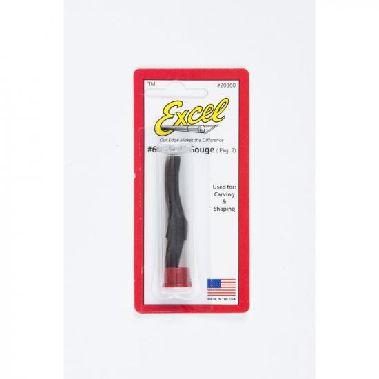 Excel Carving Gouge, Small U (2) (Carded)