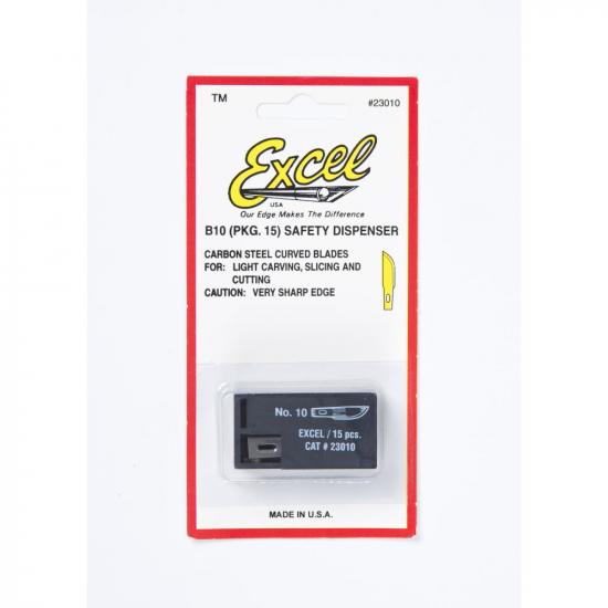 Excel #10 Curved Edge Blade, Shank 0.25 (0.58 cm) (100pcs) (Bulk)