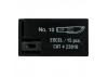 Excel #10 Curved Edge Blade, Shank 0.25 (0.58 cm) (100pcs) (Bulk)