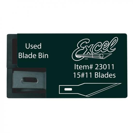 Excel #11 Double Honed Blade with Dispenser, Shank 0.25 (0.58 cm) (15pcs) (Carded)
