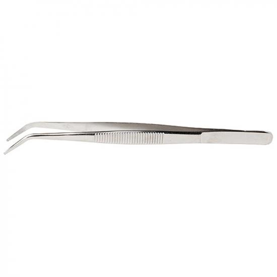 Excel 6in Curved Point Stainless Steel Tweezers (Carded)