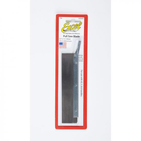 Excel 5.5in Pull Saw (13.3cm), 1.5in (3.81cm) Deep, 46 Teeth/Inch (18.1 TPC) (Carded)