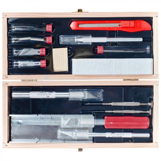 Excel Deluxe Wooden Knife & Tool Set (Boxed)