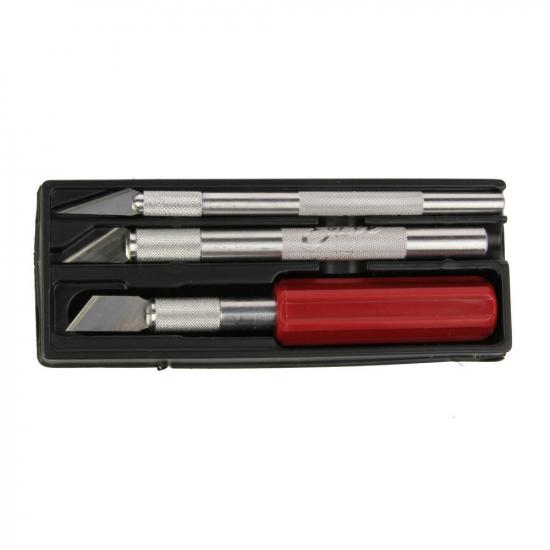 Excel Hobby Knife Set, Wooden Box (Carded)