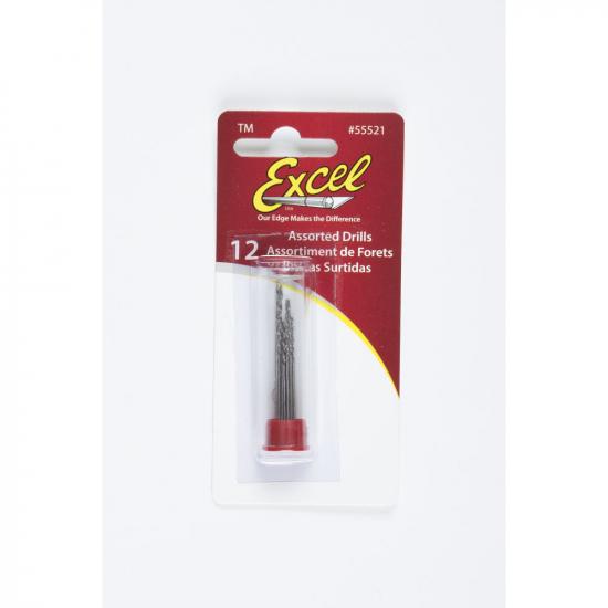 Excel 12 Assorted Drills (Carded)