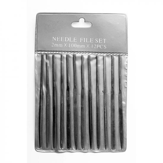 Excel 4in (10.1cm) Assorted Mini Files, Cut #2 (12pcs) (Pouch)