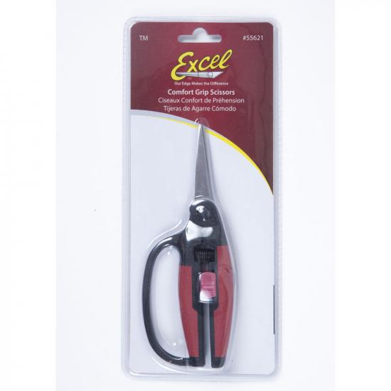 Excel 6.5in Stainless Steel Scissors, Comfort Grip (Carded)