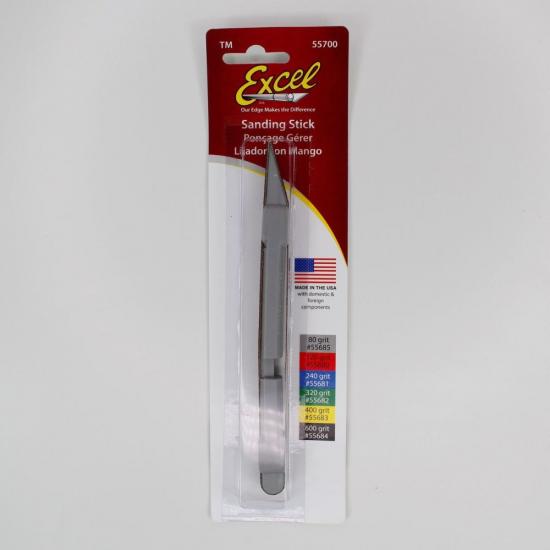 Excel Sanding Stick with #80 Belt (Carded)