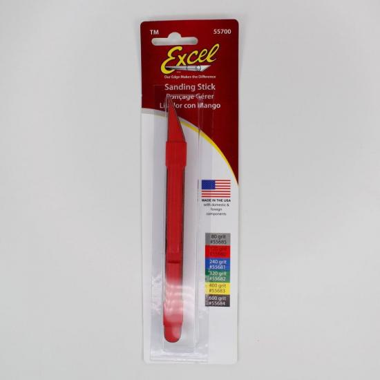 Excel Sanding Stick with #120 Belt (Carded)
