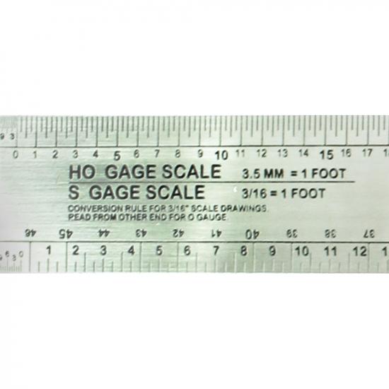 Excel 12in Scale Model Railroad Ruler (Pouch)