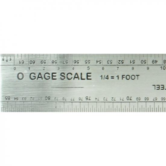 Excel 12in Scale Model Railroad Ruler (Pouch)