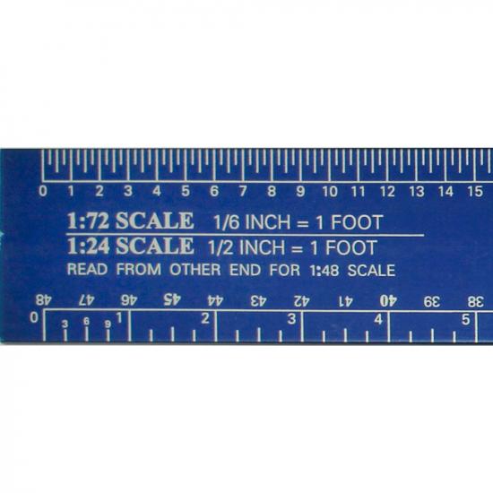 Excel 12in Scale Model Ref Ruler (Pouch)