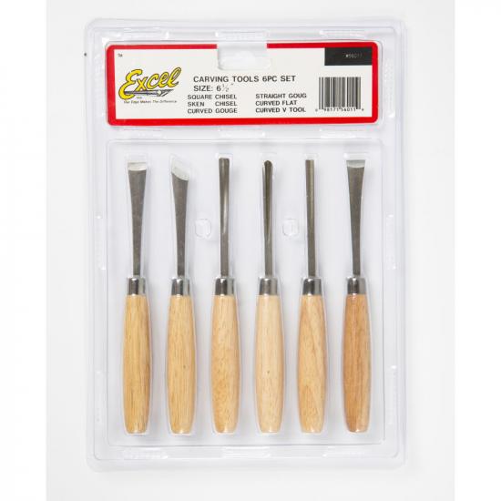 Excel Beginners 6 Piece Woodcarving (Shell)