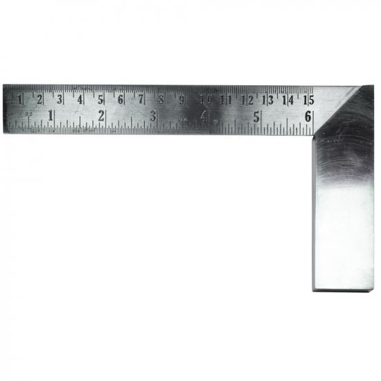 Excel 6in (15.24cm) Precision Carbon Steel Machine Square(Bulk)