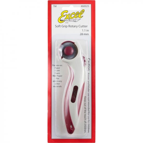 Excel 28mm Ergonomic Rotary Cutter (Carded)