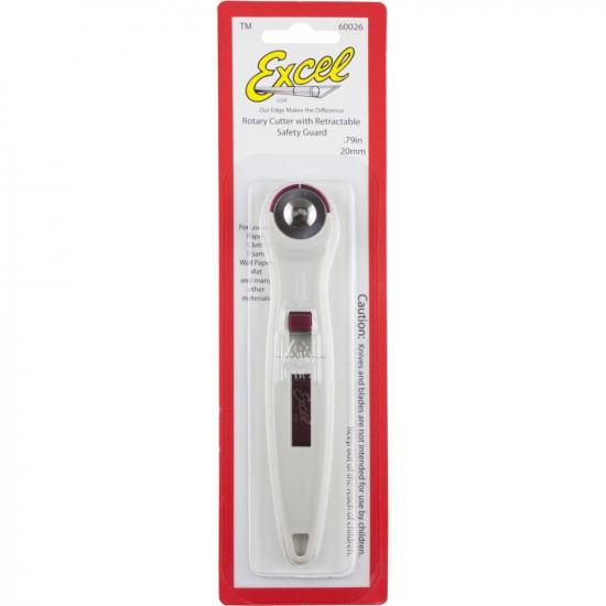 Excel 20mm Ergonomic Rotary Cutter (Carded)