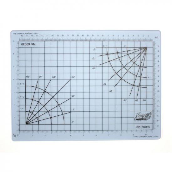 Excel 12x8.5in Self-Healing Cutting Mat, Clear (Bulk)