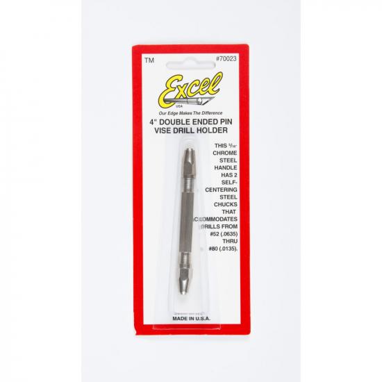 Excel 4in Double Ended Pin Vise (Carded)