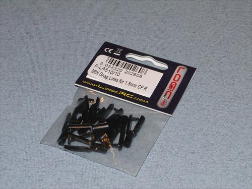 Mini Snap Links 1.5mm CF Rod (10) - Bulk Pack Of 5