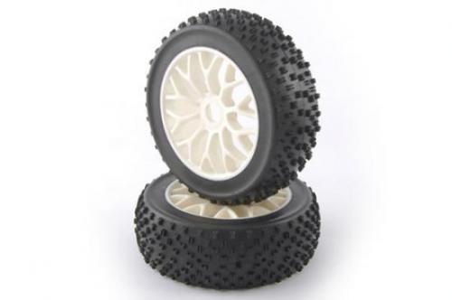 Fastrax 1:8 Premounted Buggy Tyres Maths /Split Spoke