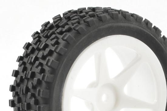 Fastrax 1:10 Mounted Buggy Tyres Street Front (Spoked)