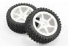 Fastrax 1:10 Mounted Buggy Tyres Street Front (Spoked)