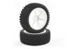 Fastrax 1:10 Mounted Buggy Tyres Street Front (Spoked)