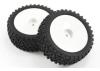 Fastrax 1:10 Mounted Cuboid Buggy Front Tyres Dished