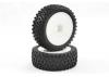 Fastrax 1:10 Mounted Cuboid Buggy Front Tyres Dished