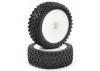 Fastrax 1:10 Mounted Cuboid Buggy Front Tyres Dished