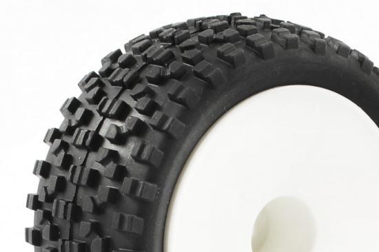 Fastrax 1:10 Mounted Cuboid Buggy Rear Tyres Dished