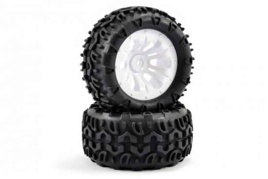 FTX Fastrax 1:10 Klaxon Truck Tyre Mounted On 12-Spoke (12mm Hex)