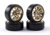 10 Spoke Drift Wheel / Tyre Set (4) - Gold