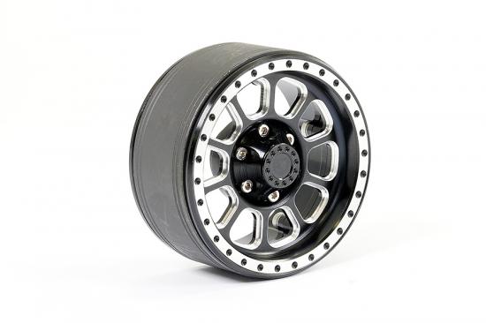 Fastrax Aluminium Beadlock Ten 1.9 Wheels - Black (2)
