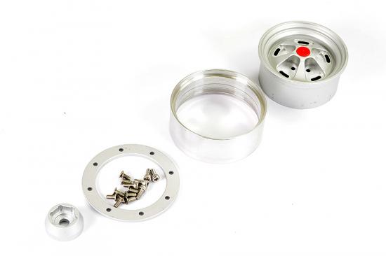 Fastrax Aluminium Beadlock Star 1.9 Wheels - Silver (4)