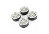 Fastrax Aluminium Beadlock Ten 1.9 Wheels - Silver (4)
