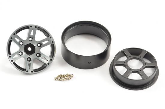 Fastrax 1.9 Heavyweight Split 6-Spoke Alloy Beadlock Wheels (4)