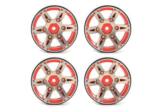 Fastrax 1.9 Heavyweight Split 6-Spoke Alloy Beadlock Wheels (4)