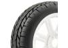 Fastrax 1:8 Eagle Road Tread Tyres Mounted on White Wheels (2) ** CLEARANCE **