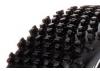 Fastrax 1:8 Cuboid Tyres Mounted on Dished White Wheels (2)