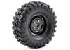 Fastrax Sawblock Scale 1.9 Wheels with Tyres - 108mm OD - Black (2)