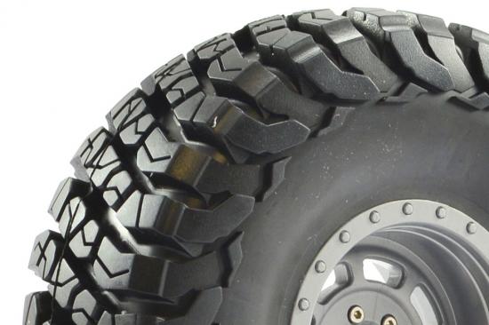 Fastrax Granite Scale 2.2 Wheels with Tyres - 140mm OD - Grey (2)