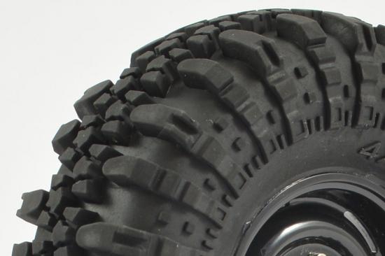 Fastrax 118mm OD Crawler Swamper Tyres on 1.9 Scale Wheels (2)
