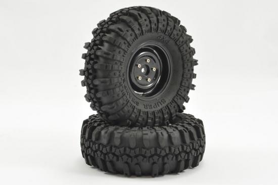 Fastrax 118mm OD Crawler Swamper Tyres on 1.9 Scale Wheels (2)