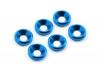 Fastrax M3 Countersunk Washer Blue (6)
