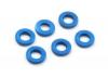 Fastrax M3 Tapered Washer Blue (6)