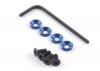 Fastrax M3 Engine Mounts W/F.H.Screws Blue