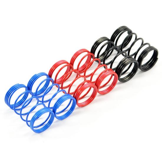 Fastrax 1:10 55mm Spring Set Soft/Blue - Med/Red - Hard/Black